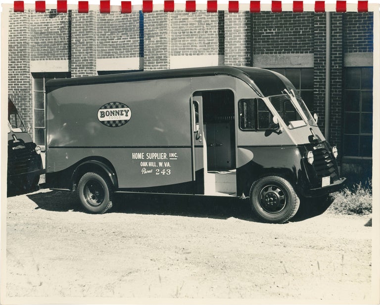Collection of nine original photographs of Bonney Tools sales vans, circa late 1940s