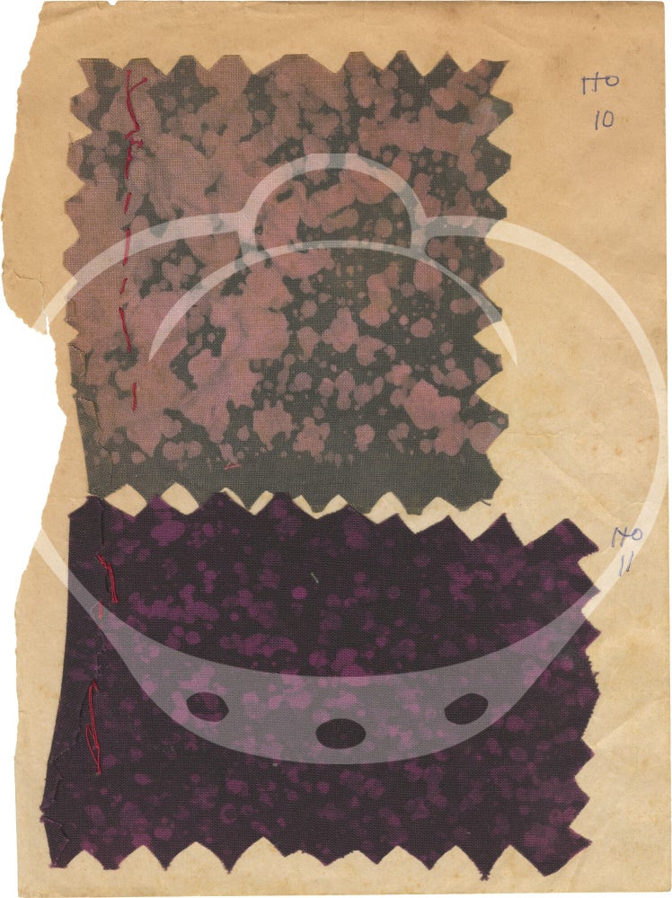 Original batik sampler notebook, compiled by a student in Accra, Ghana, circa 1960s