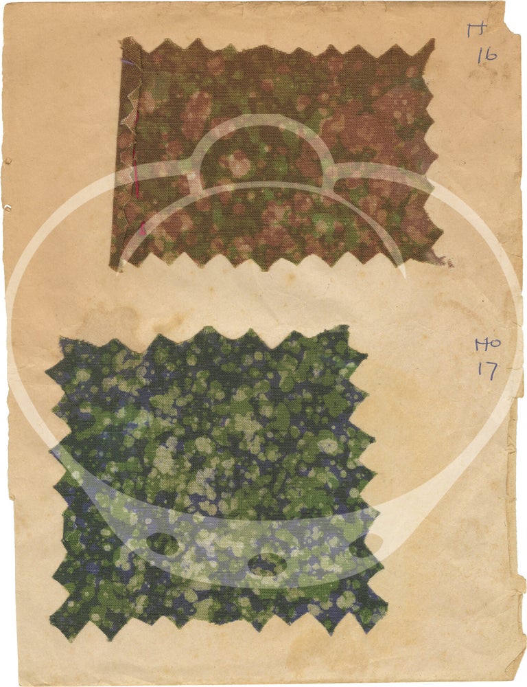 Original batik sampler notebook, compiled by a student in Accra, Ghana, circa 1960s