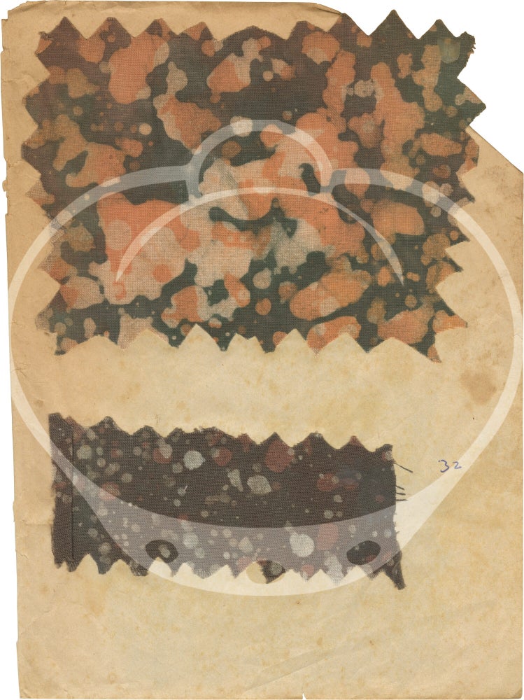 Original batik sampler notebook, compiled by a student in Accra, Ghana, circa 1960s