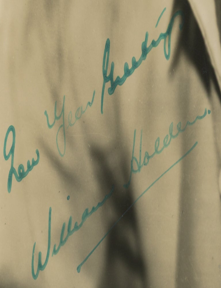 Original photograph of William Holden, inscribed by Holden, circa 1940s