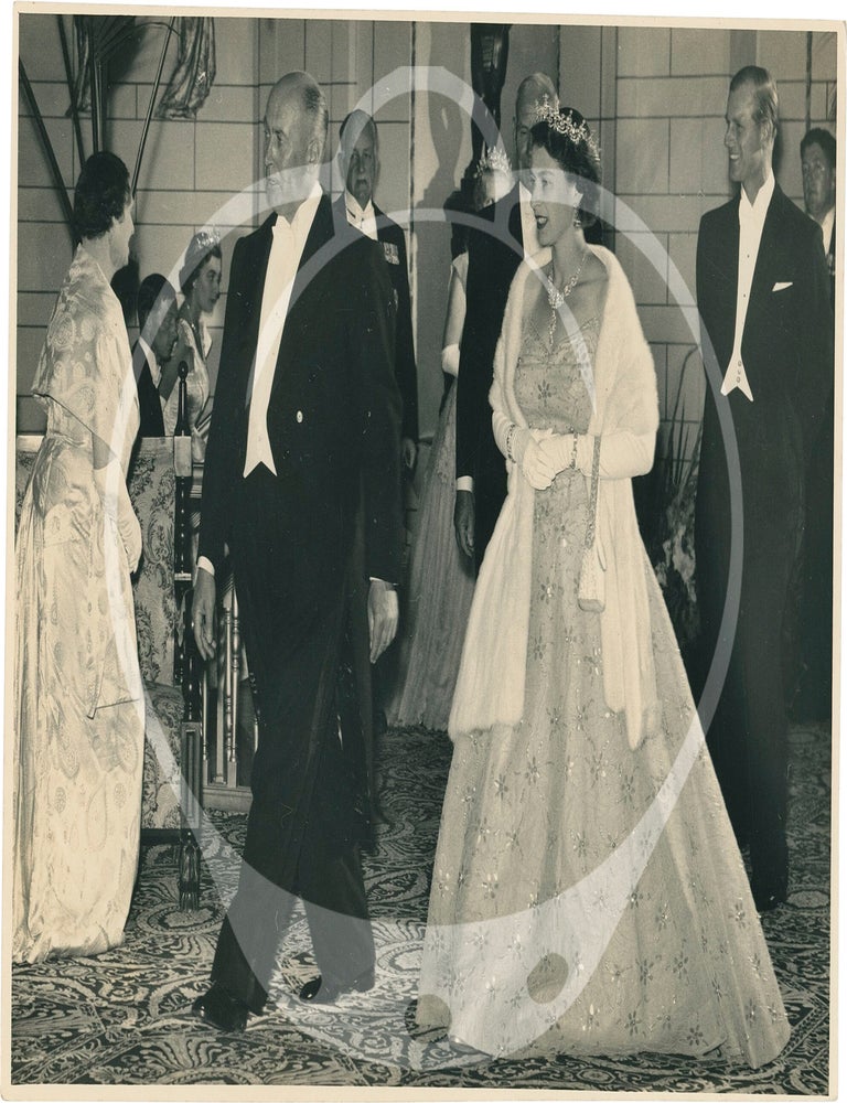 Six photographs relating to the 1953-1954 British royal tour of New Zealand
