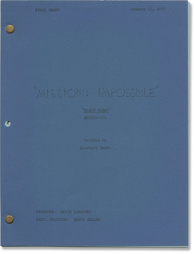 Book #161861] Mission: Impossible: Death Squad (Original screenplay for the 1970 television...
