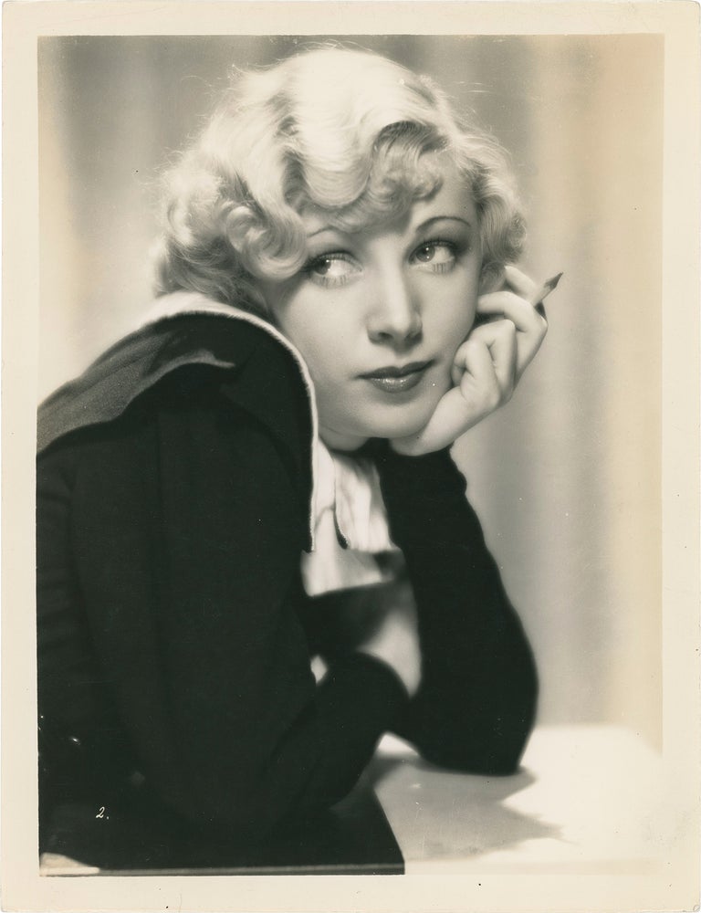 Two original publicity photographs of Leila Hyams, circa 1934 Leila