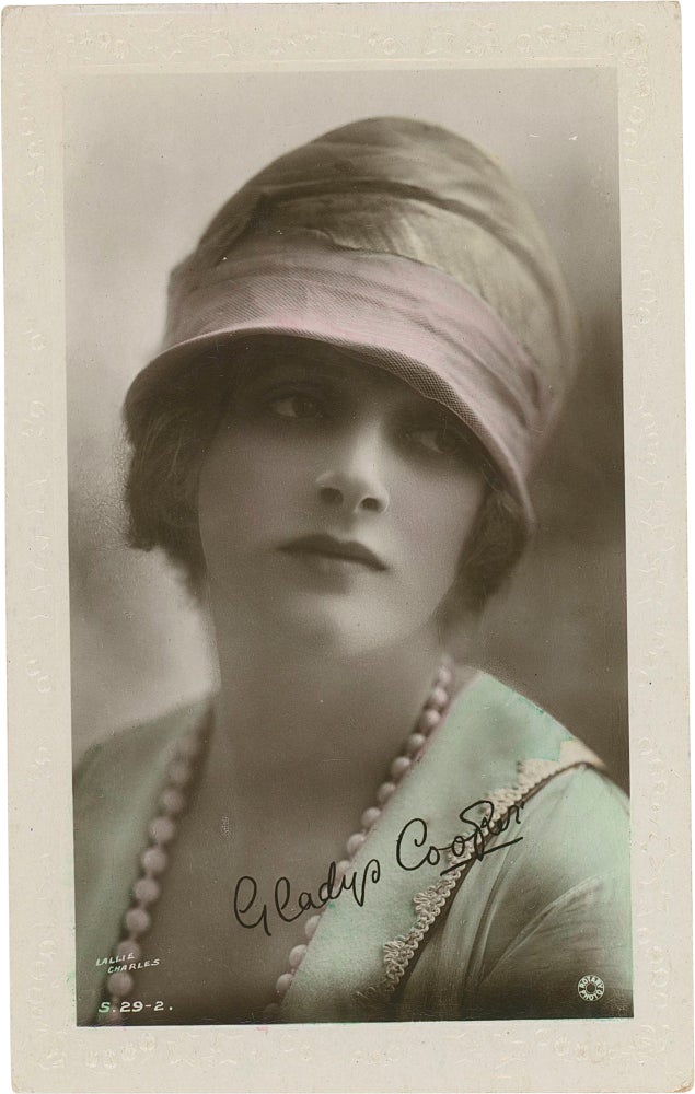 73 original cinema trading cards, fan photographs, and postcard photographs, 1920s-1970s