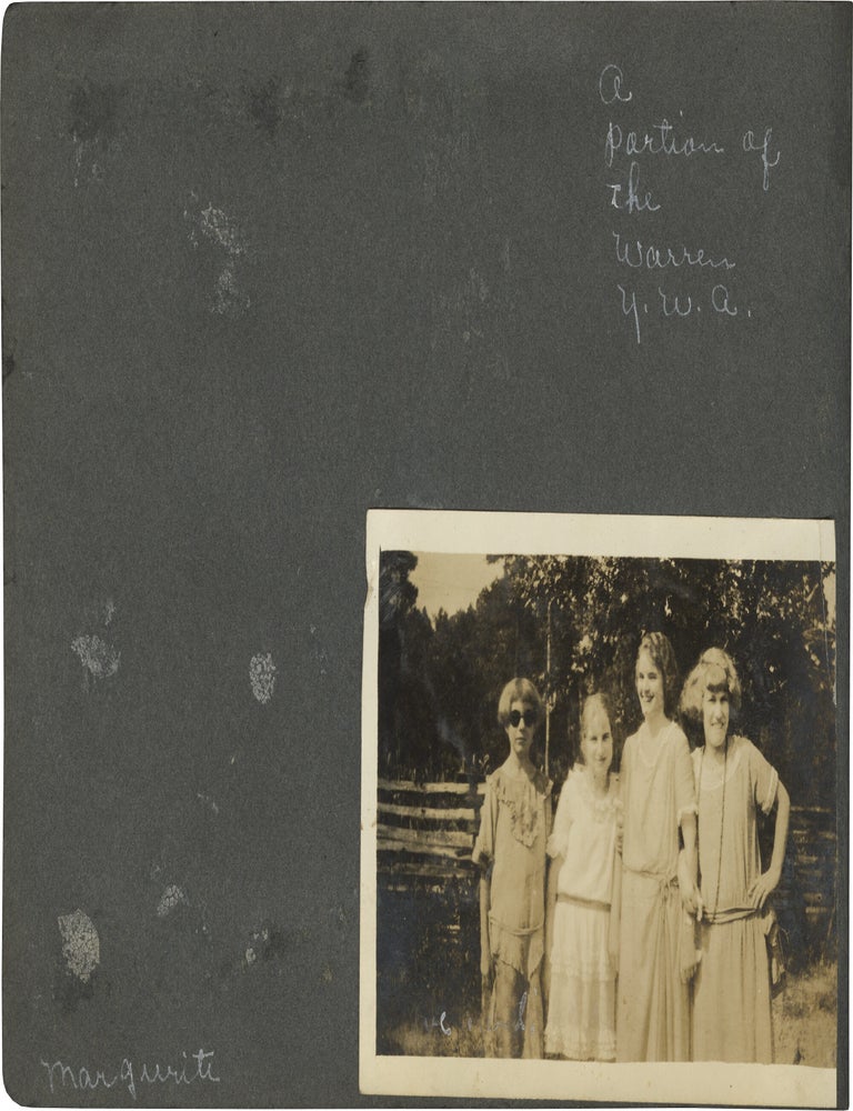Original photograph album compiled by a young woman from Arkansas