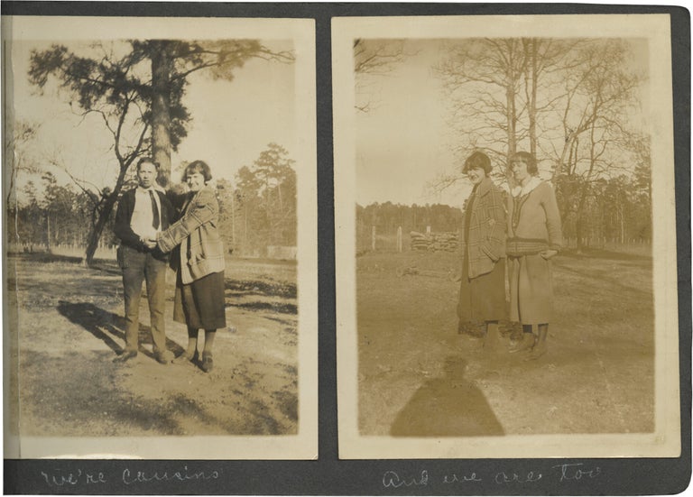 Original photograph album compiled by a young woman from Arkansas