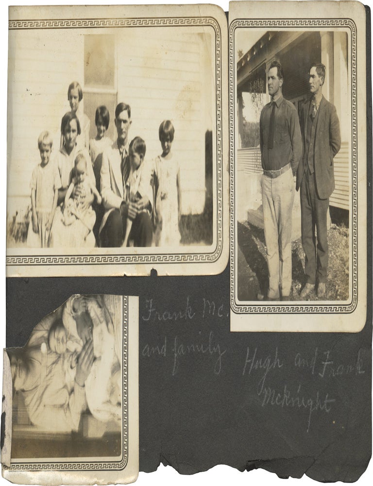 Original photograph album compiled by a young woman from Arkansas