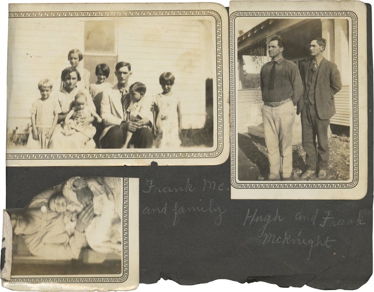 Original photograph album compiled by a young woman from Arkansas