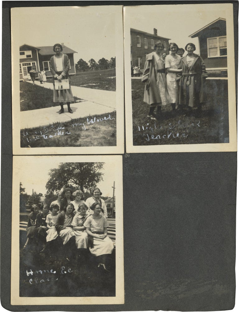 Original photograph album compiled by a young woman from Arkansas