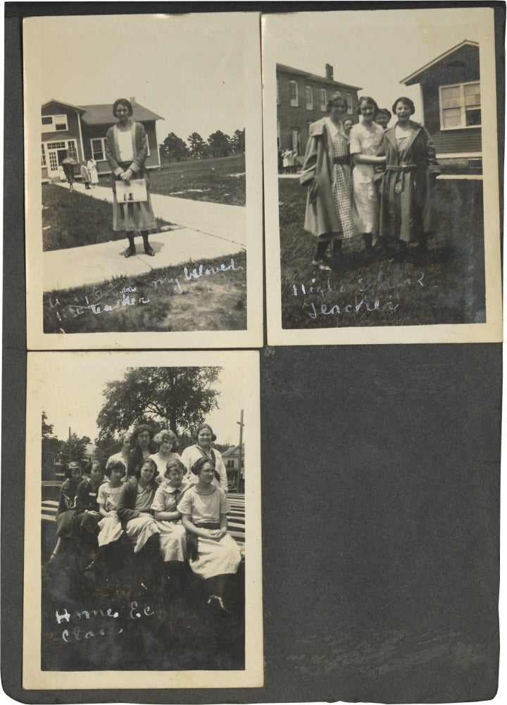 Original photograph album compiled by a young woman from Arkansas