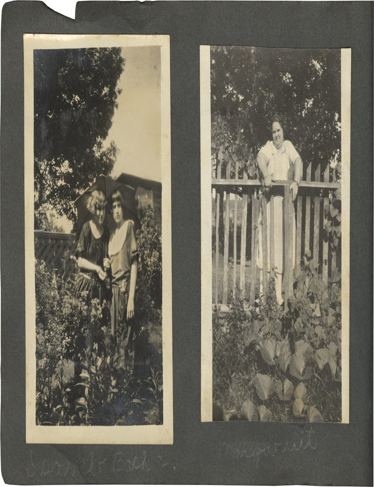 Original photograph album compiled by a young woman from Arkansas
