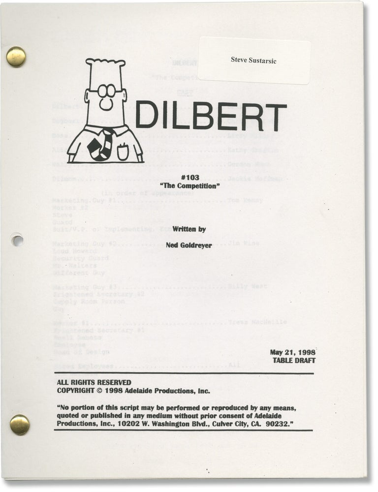 Book #162641] Dilbert: The Competition (Two original screenplays for the 1999 television...