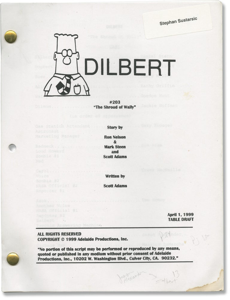 Book #162696] Dilbert: The Shroud of Wally (Original screenplay for the 1999 television episode)....