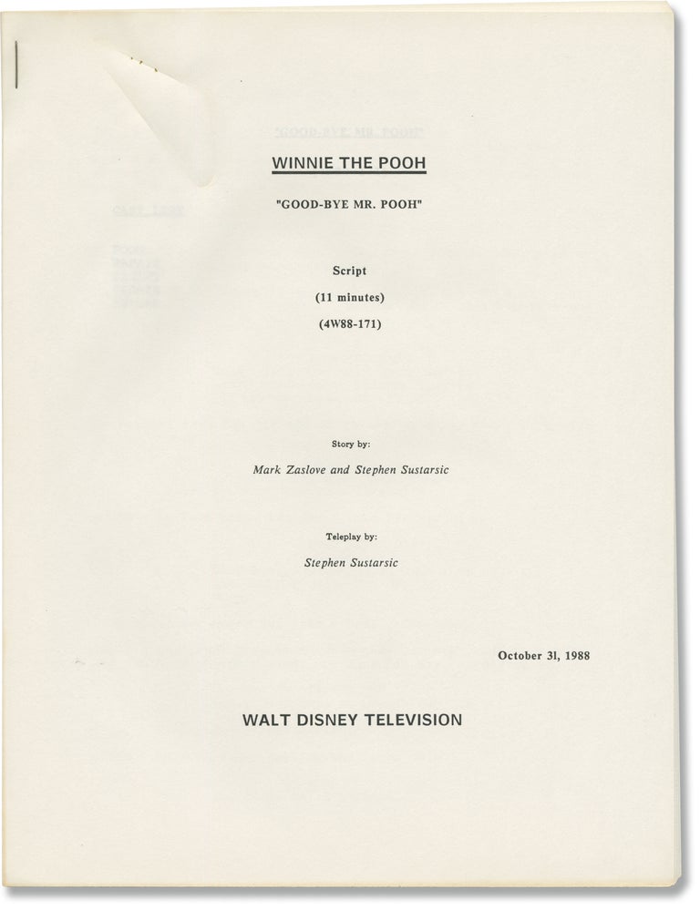 The New Adventures of Winnie the Pooh: Good-Bye Mr. Pooh