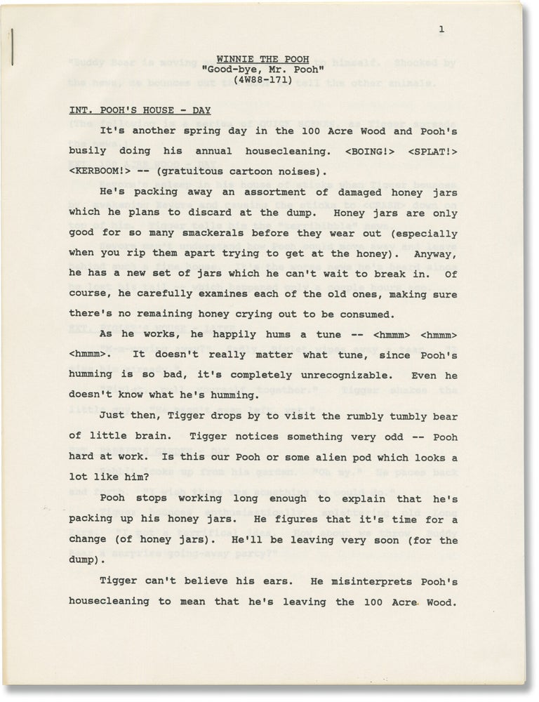 The New Adventures of Winnie the Pooh: Good-Bye Mr. Pooh