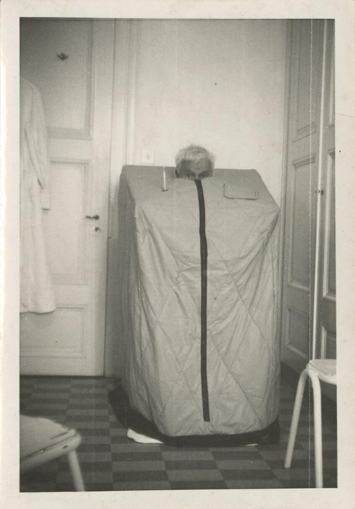 Three original vernacular photographs of Charlie Chaplin, circa 1950s