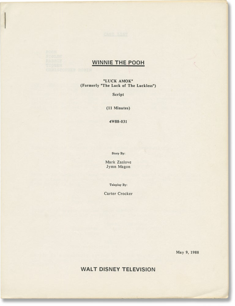 The New Adventures of Winnie the Pooh: Luck Amok