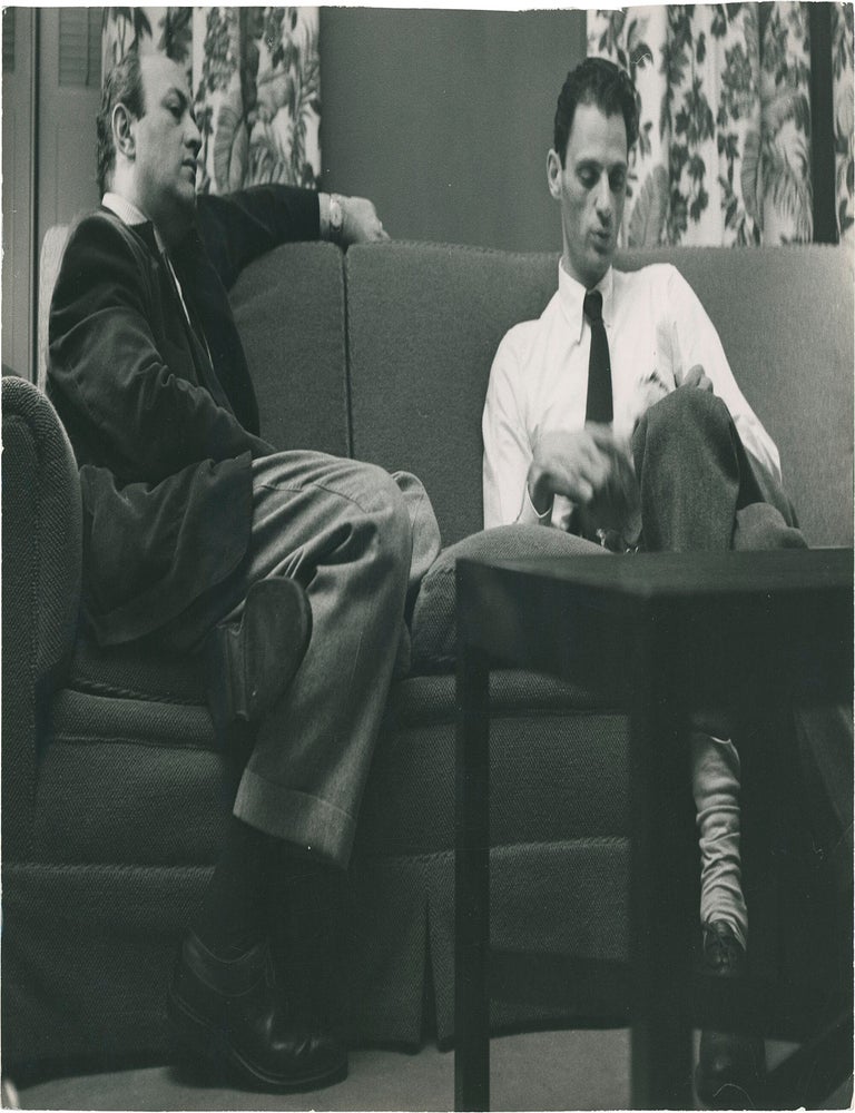 Two original photographs of Arthur Miller, circa late 1940s