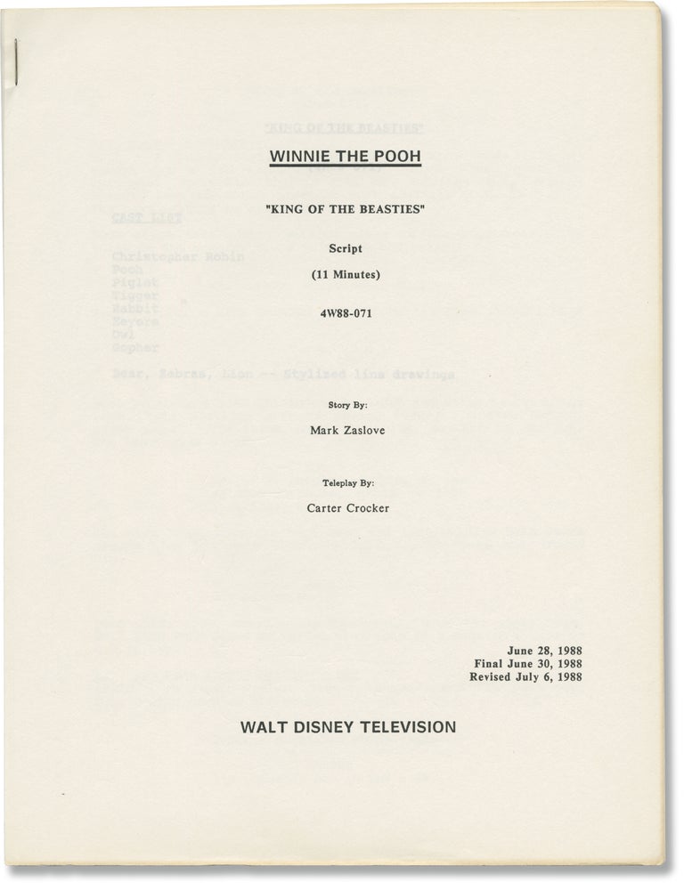 The New Adventures of Winnie the Pooh: King of the Beasties / The Rats Who Came to Dinner