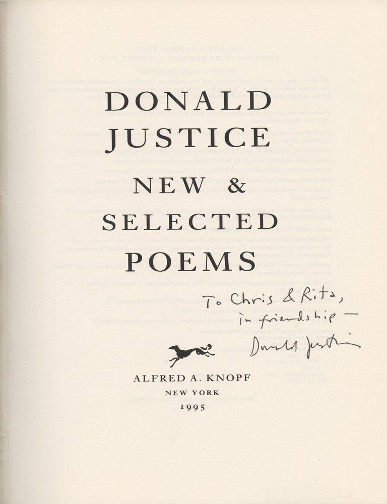 New and Selected Poems