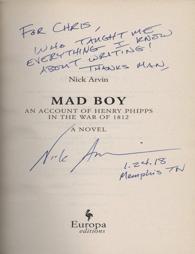 Mad Boy: An Account of Henry Phipps in the War of 1812