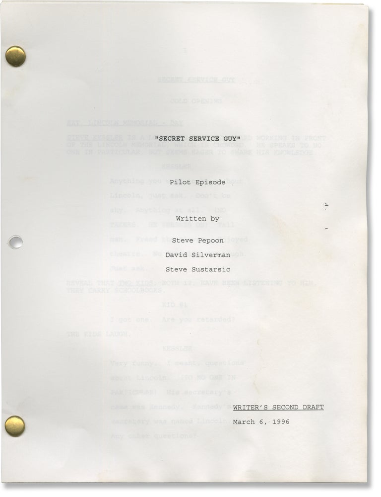 Secret Service Guy (Original screenplay for an unaired pilot of the 1996 televison series