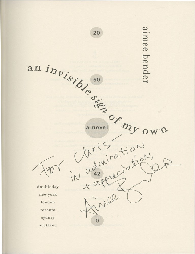 An Invisible Sign of My Own