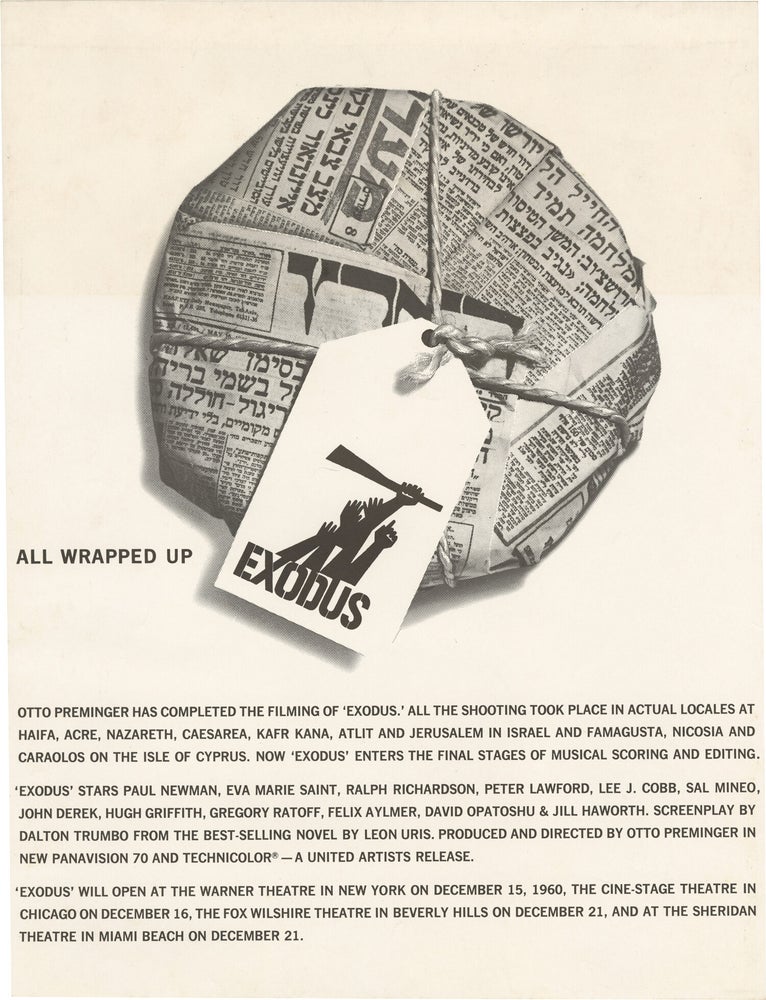 Archive of original photographs, print material, color transparencies, and ephemera documenting Saul Bass' work in advertising and film
