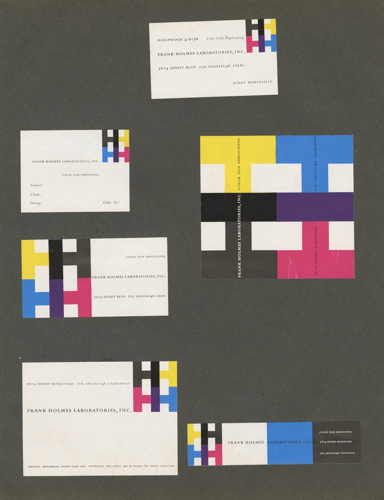 Archive of original photographs, print material, color transparencies, and ephemera documenting Saul Bass' work in advertising and film