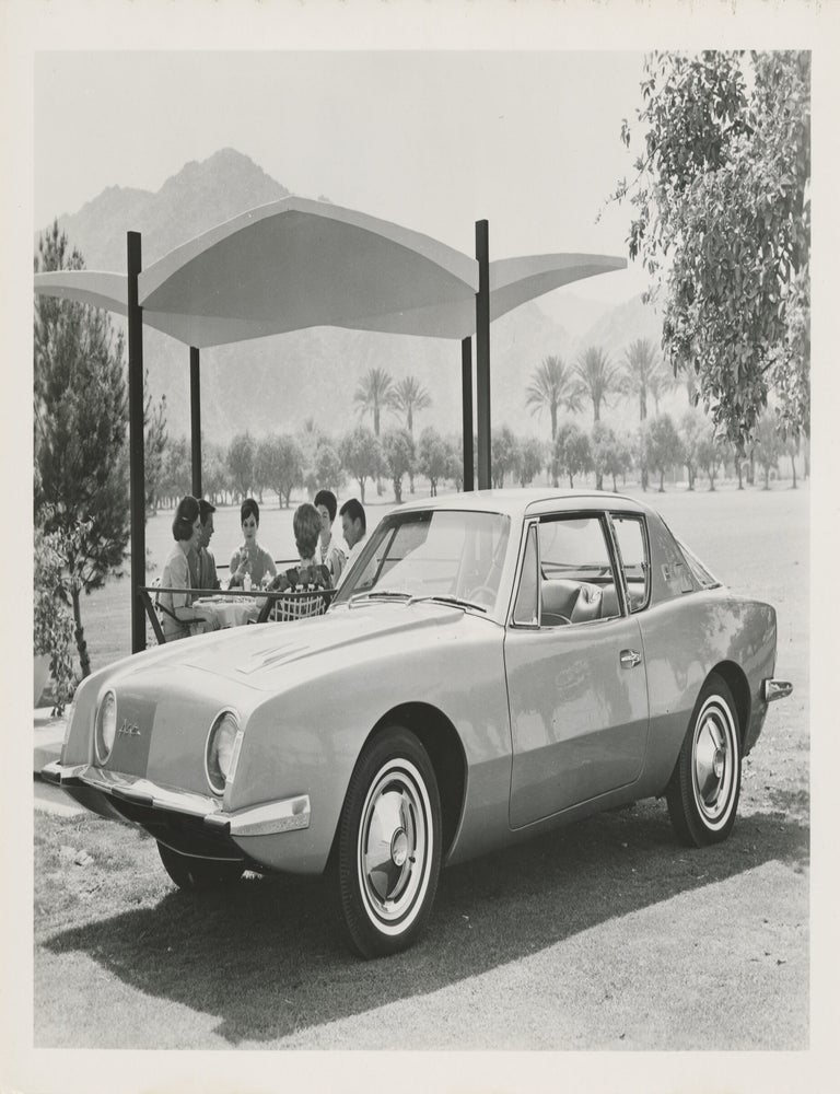 Collection of nine original publicity photographs of the Studebaker Avanti, 1962