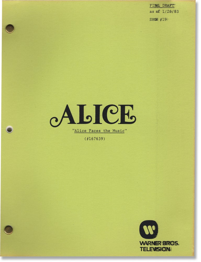 Book #164187] Alice: Alice Faces the Music (Original screenplay for the 1983 episode of the...
