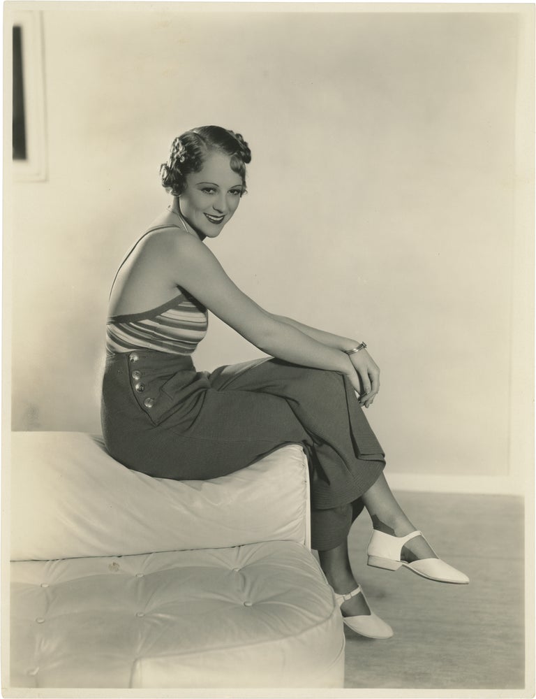 Three original publicity photographs of Sally Eilers, one SIGNED by Eilers, by photographer Ray Jones, circa mid-1930s