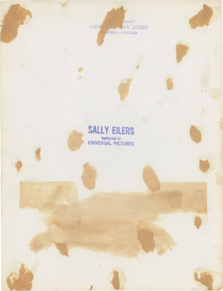 Three original publicity photographs of Sally Eilers, one SIGNED by Eilers, by photographer Ray Jones, circa mid-1930s