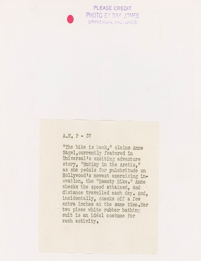 Two original publicity photographs of Anne Nagel