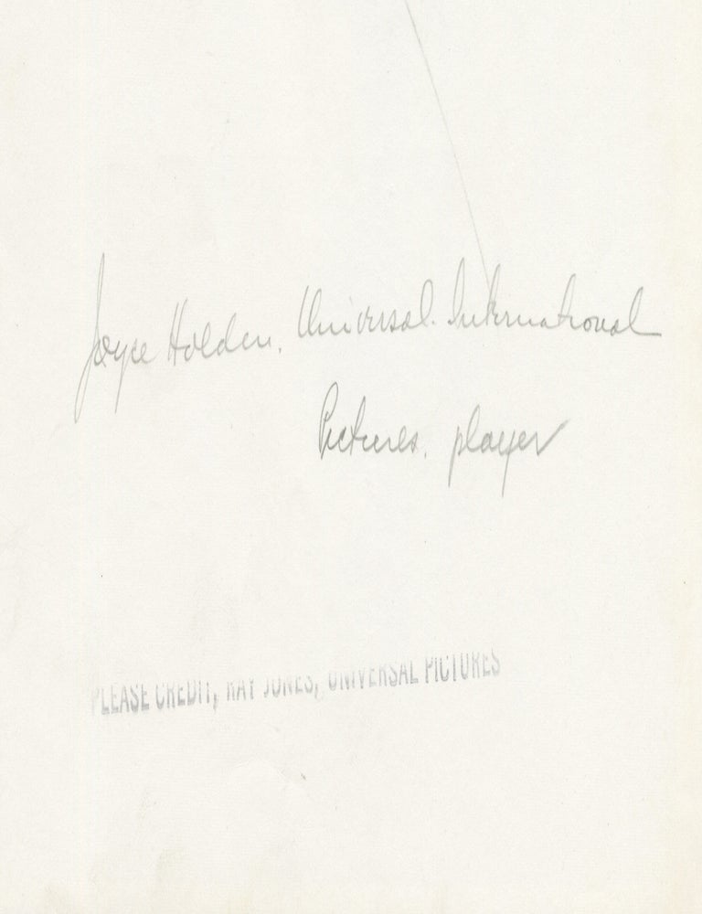 Original publicity photograph of Joyce Holden