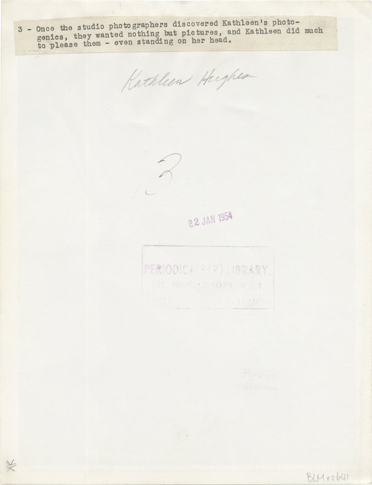 Original publicity photograph of Kathleen Hughes