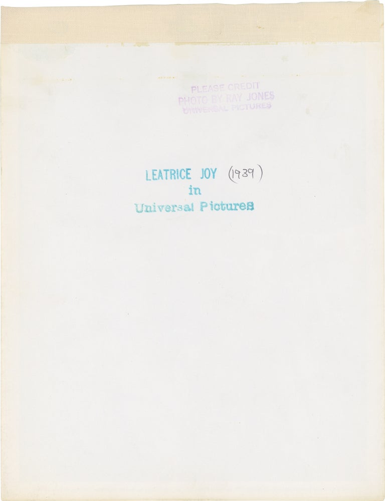 Original keybook portrait photograph of Leatrice Joy by photographer Ray Jones, 1939