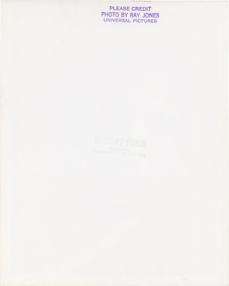 Original portrait photograph of Vincent Price by photographer Ray Jones, circa 1939