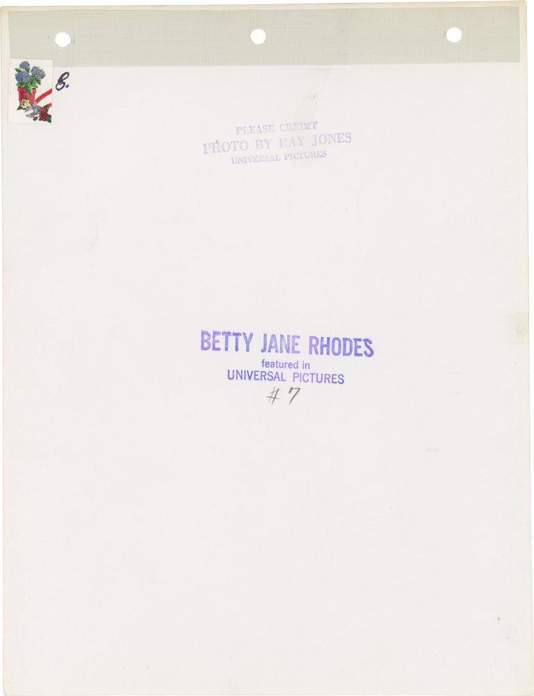 Two original portrait photographs of Betty Jane Rhodes by photographer Ray Jones, circa 1937