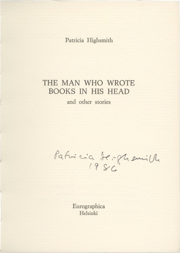 The Man Who Wrote Books in His Head and Other Stories