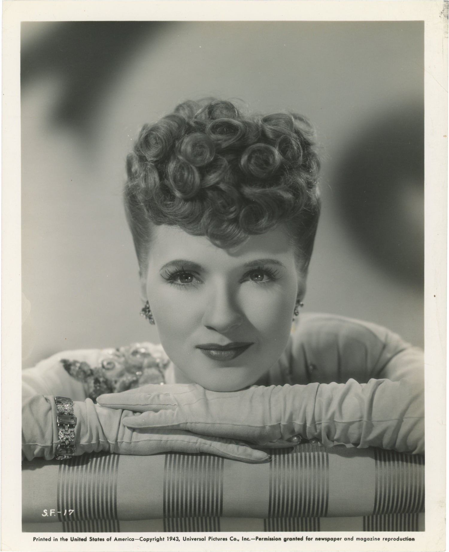 Four original portrait photographs of Susanna Foster, 1943-1945
