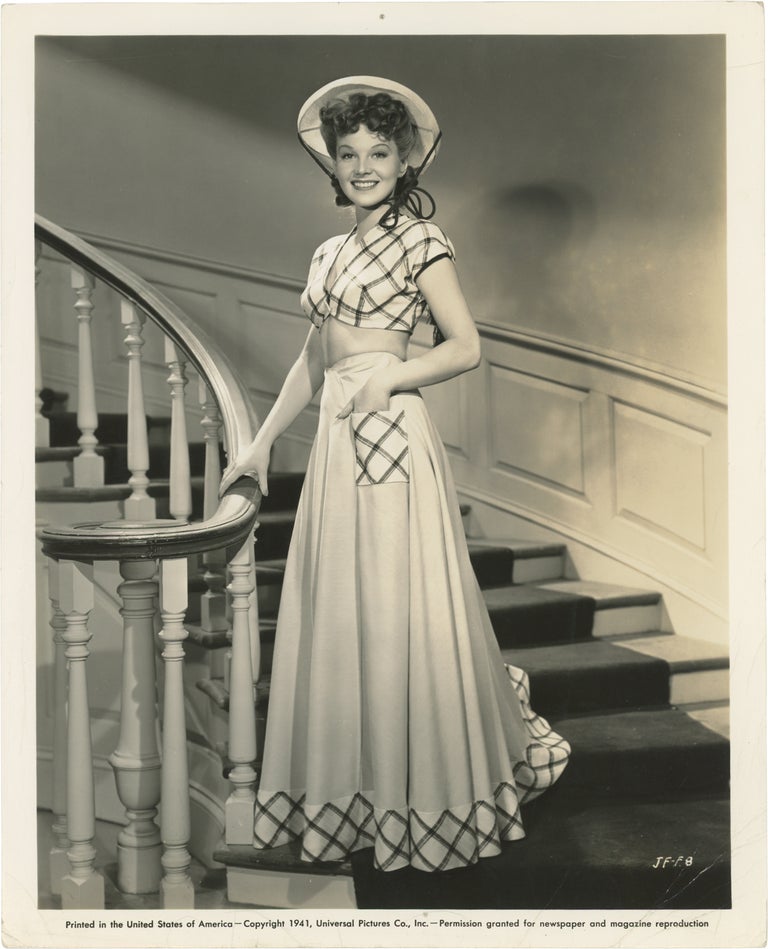 Three original publicity photographs of Jane Frazee, circa 1941
