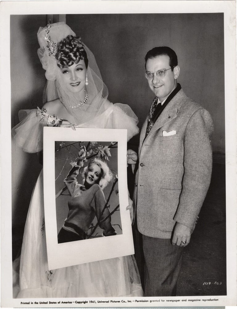 Book #165554] Original photograph of photographer Ray Jones and Marlene Dietrich, 1941. Ray Jones...