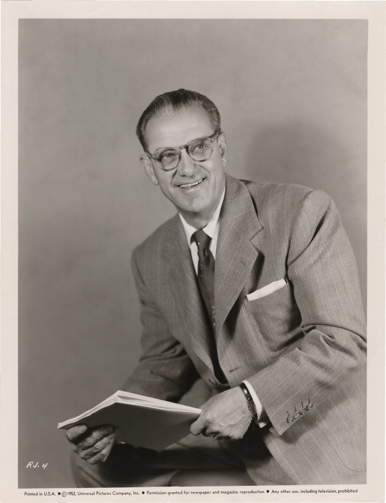 Book #165556] Two original photographs of photographer Ray Jones, 1952. Ray Jones, subject