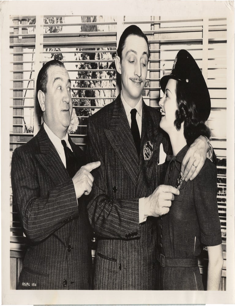 Book #165582] Three original publicity photographs of Mischa Auer and Joy Hodges. Joy Hodges...