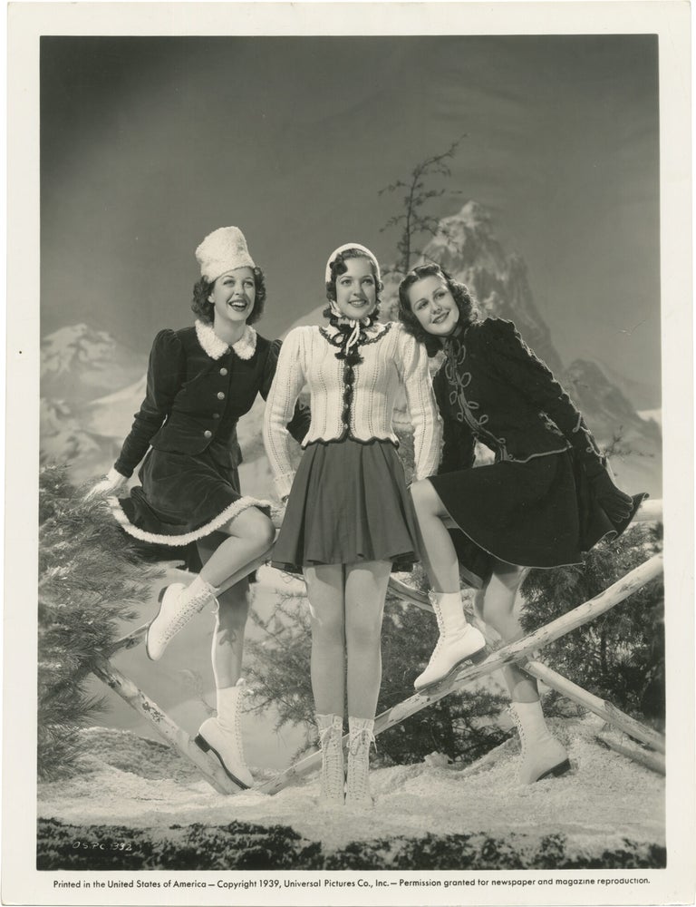 Original publicity photograph of Anne Nagel, Peggy Moran, and Helen Parrish, 1939