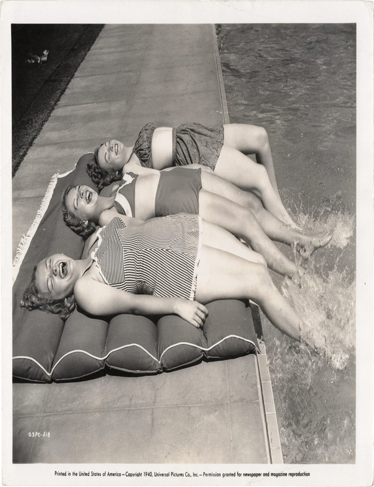 Original photograph of Jeanne Kelly, Anne Nagel, and Kay Leslie sunbathing