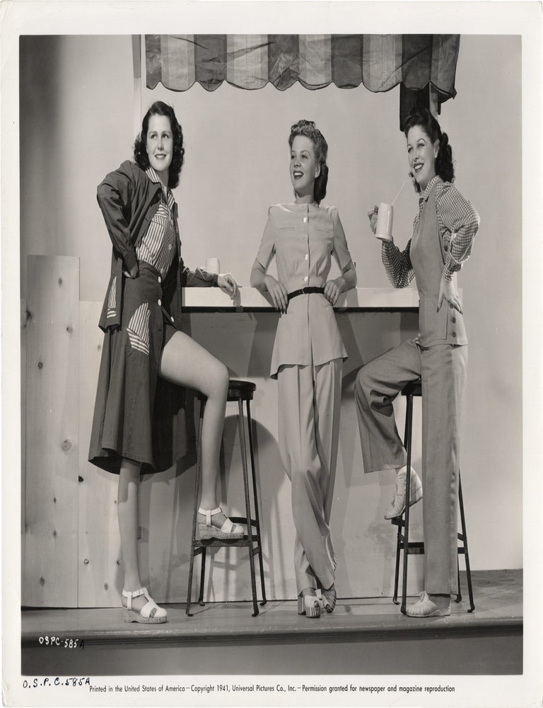 Original photograph of Helen Parrish, Jane Frazee, and Anne Nagel