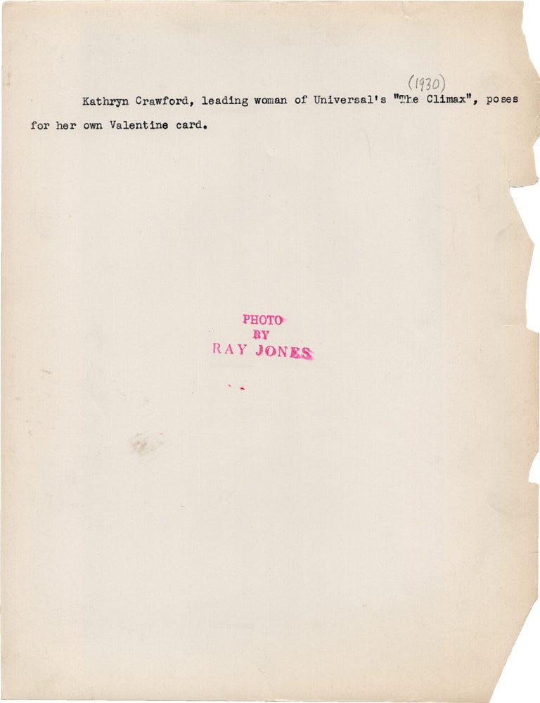 Original publicity photograph of Kathryn Crawford